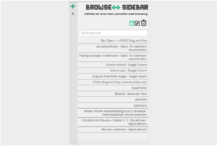 Browse Sidebar extension download