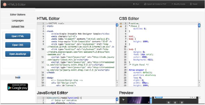HTML5 Editor extension 