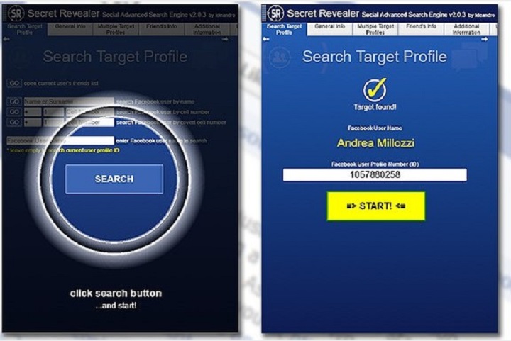 Secret Revealer social advanced search engine extension download.