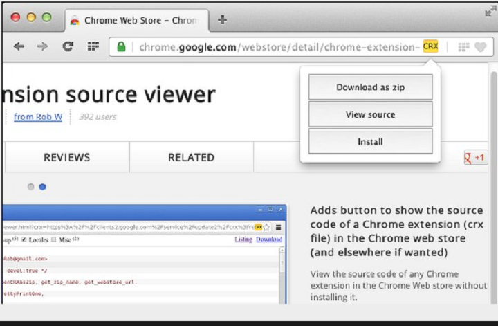 Extension source viewer extension 