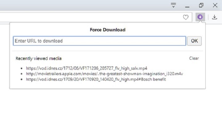 Force Download extension download