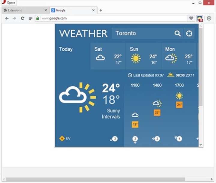Weather Forecast Worldwide extension download